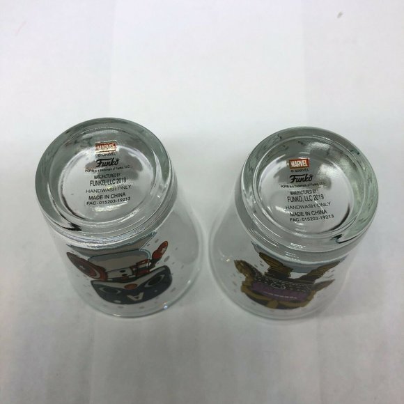 Funko Marvel Thanos Captain America Toothpick Holders Shot Glass Lot of 2 - Picture 7 of 8